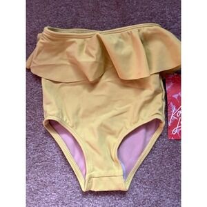 NEW Kortni Jeane‎ Yellow Swim Bottoms 12/18 Months